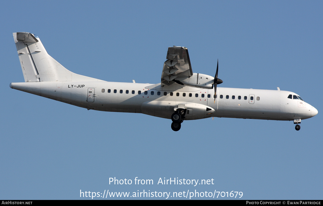 Aircraft Photo of LY-JUP | ATR ATR-72-500 (ATR-72-212A) | AirHistory.net #701679