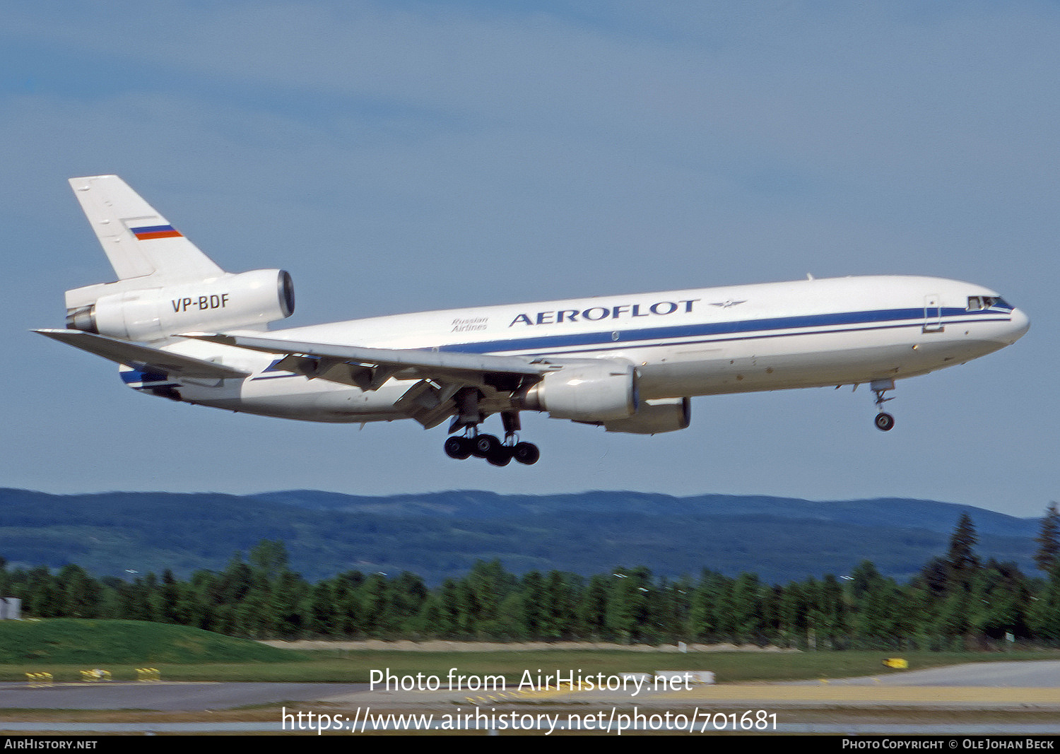 Aircraft Photo of VP-BDF | McDonnell Douglas DC-10-40(F) | Aeroflot - Russian Airlines Cargo | AirHistory.net #701681