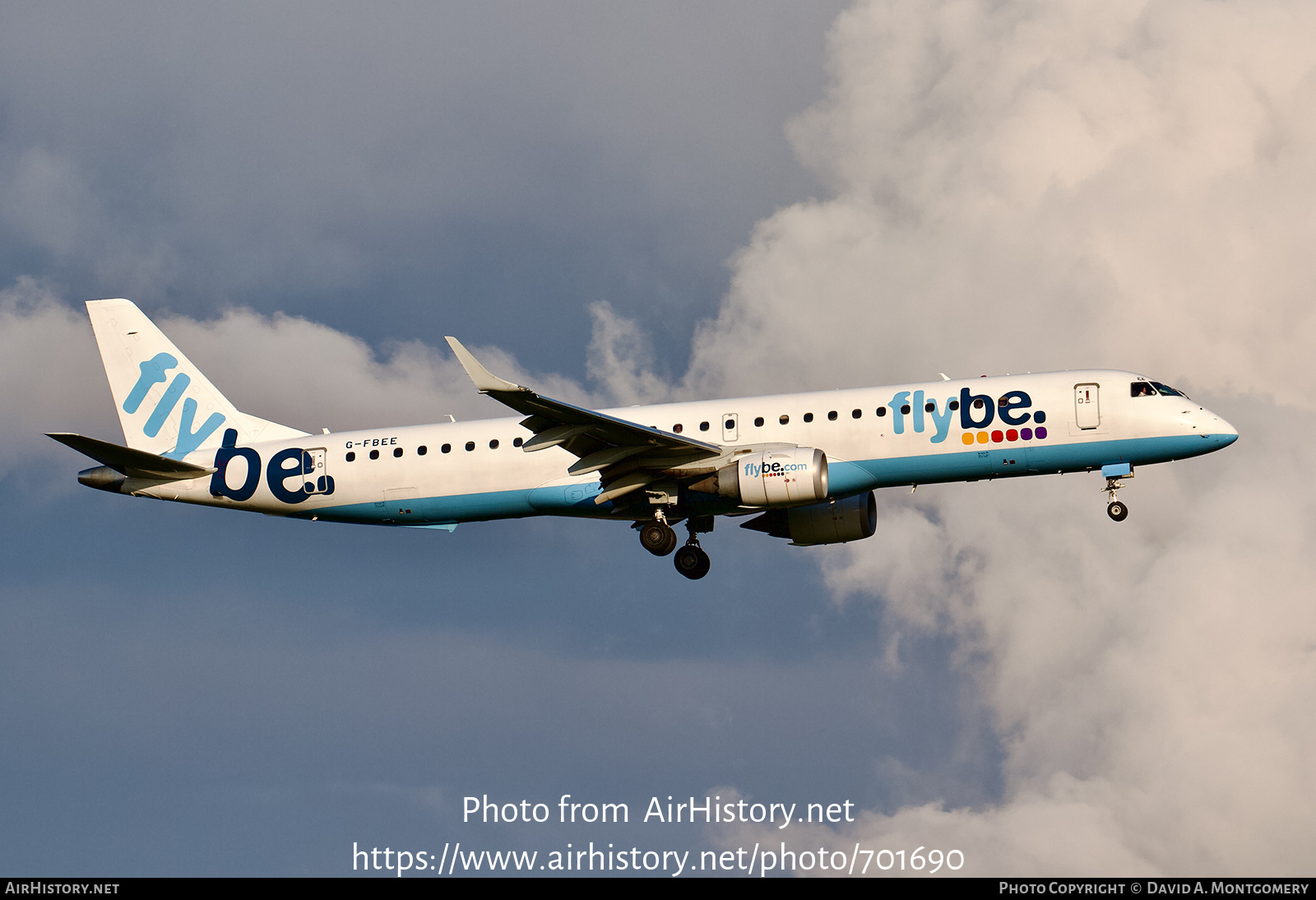 Aircraft Photo of G-FBEE | Embraer 195LR (ERJ-190-200LR) | Flybe | AirHistory.net #701690