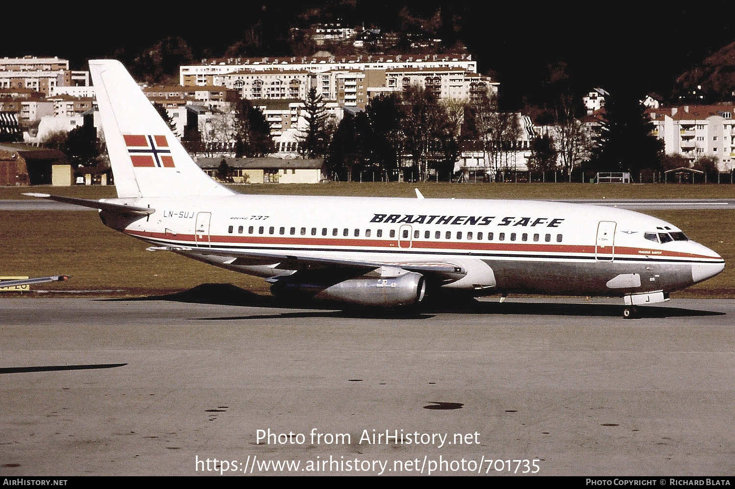 Aircraft Photo of LN-SUJ | Boeing 737-205/Adv | Braathens SAFE | AirHistory.net #701735