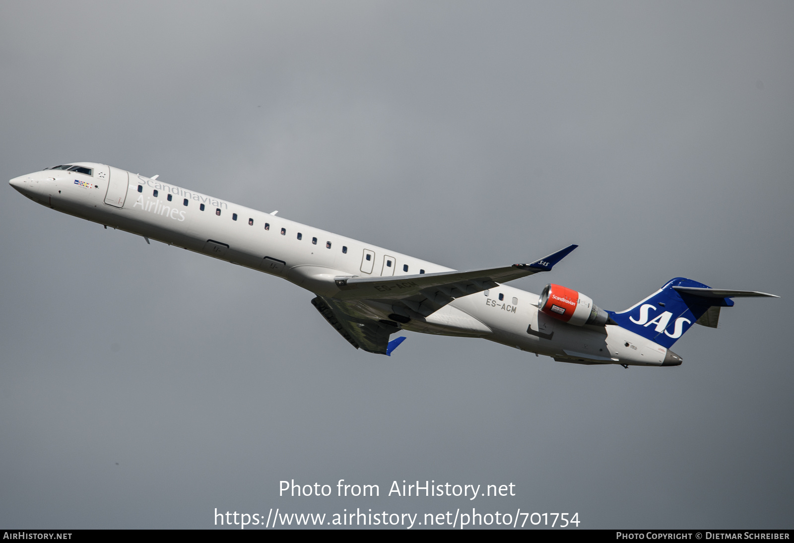 Aircraft Photo of ES-ACM | Bombardier CRJ-900LR (CL-600-2D24) | Scandinavian Airlines - SAS | AirHistory.net #701754