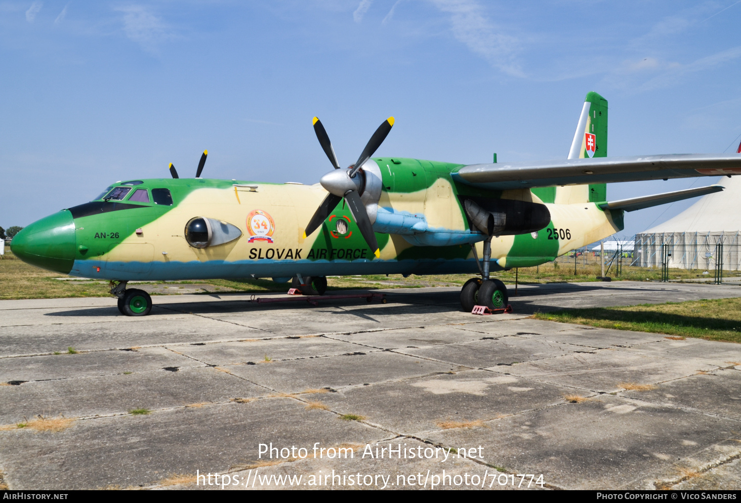 Aircraft Photo of 2506 | Antonov An-26 | Slovakia - Air Force | AirHistory.net #701774