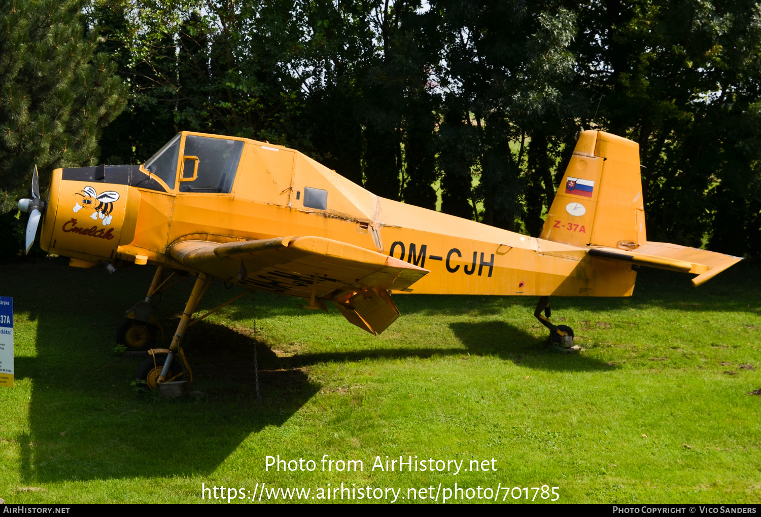 Aircraft Photo of OM-CJH | Zlin Z-37A Cmelak | AirHistory.net #701785