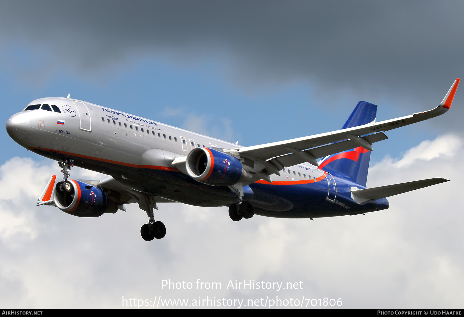 Aircraft Photo of VP-BFE | Airbus A320-214 | Aeroflot - Russian Airlines | AirHistory.net #701806