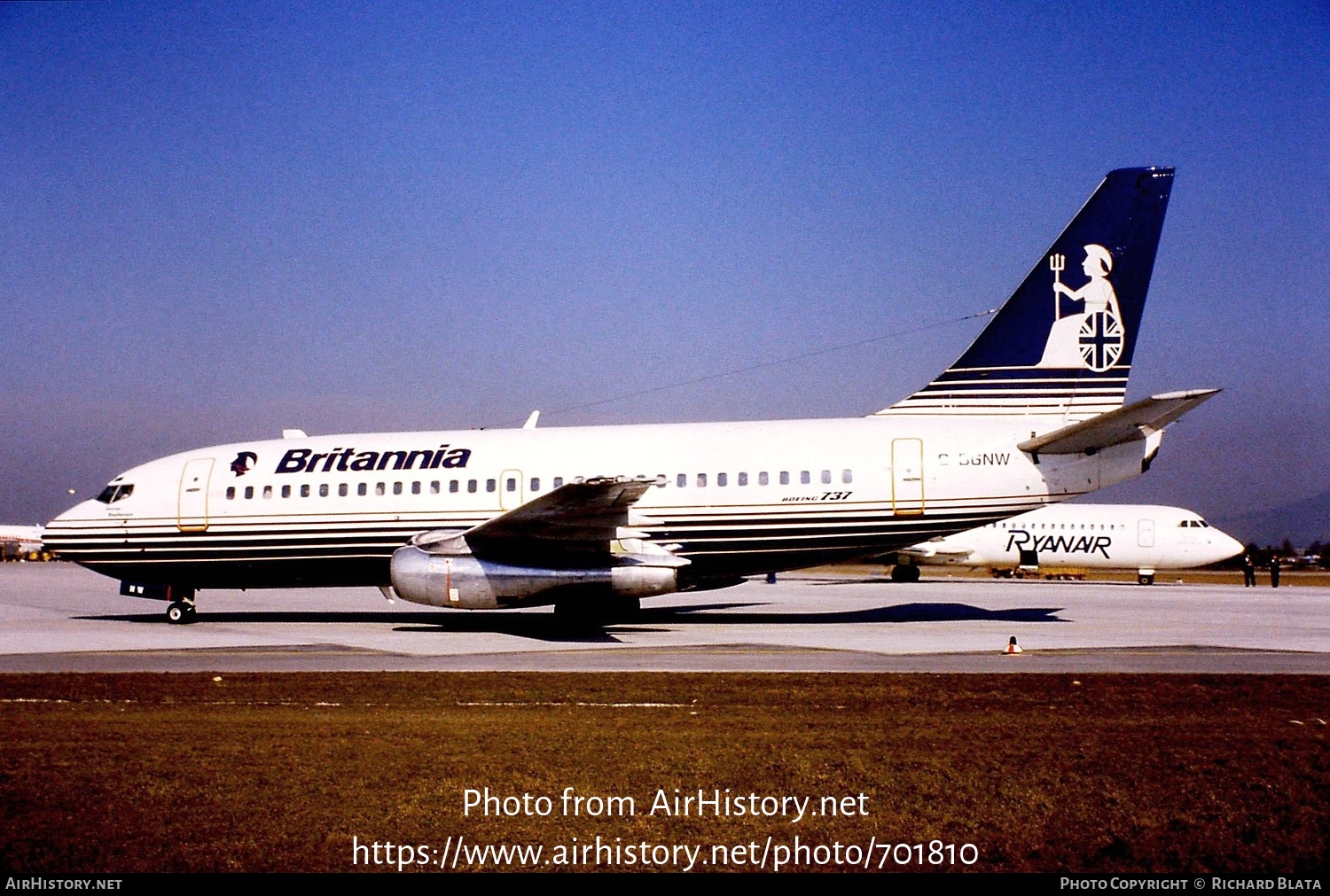 Aircraft Photo of G-BGNW | Boeing 737-219/Adv | Britannia Airways | AirHistory.net #701810