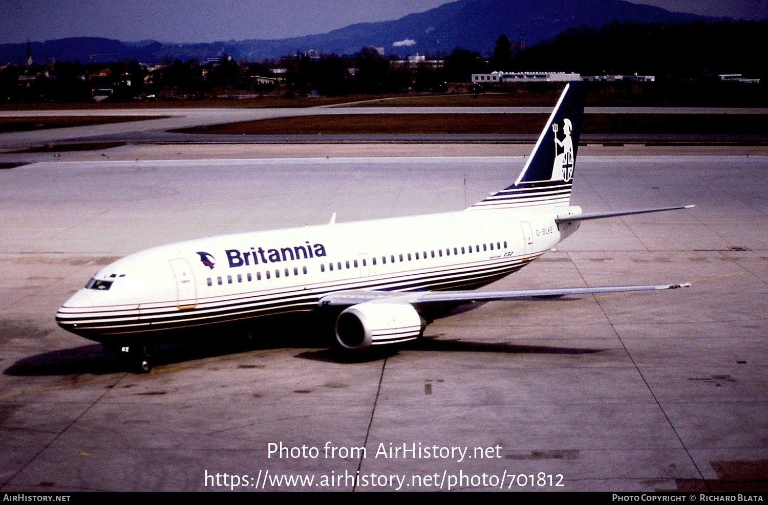 Aircraft Photo of G-BLKE | Boeing 737-3T5 | Britannia Airways | AirHistory.net #701812