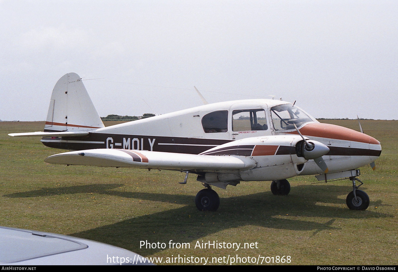 Aircraft Photo of G-MOLY | Piper PA-23-160 Apache | AirHistory.net #701868