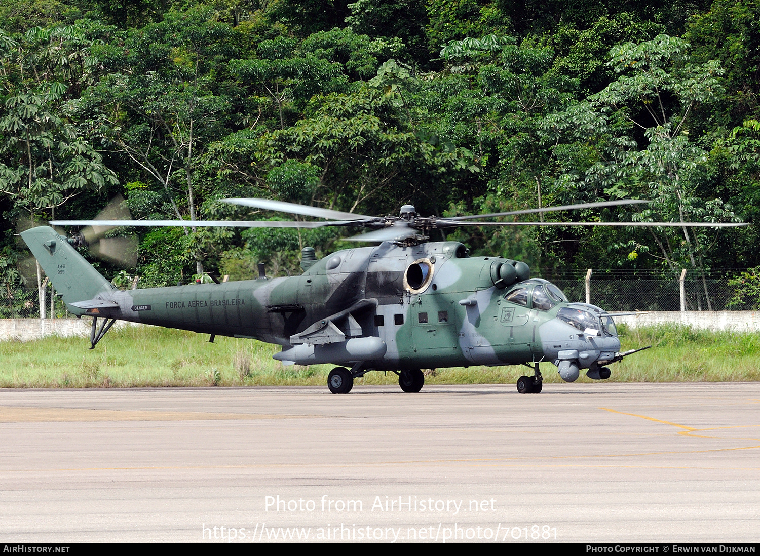 Aircraft Photo of 8951 | Mil AH-2 Sabre (Mi-35M) | Brazil - Air Force | AirHistory.net #701881