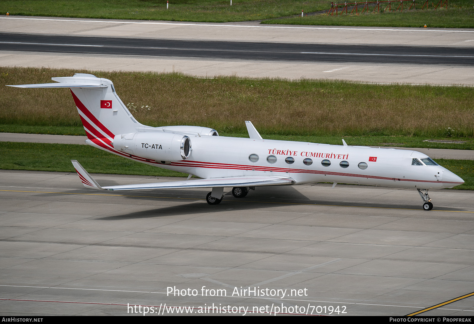 Aircraft Photo of TC-ATA | Gulfstream Aerospace G-V-SP Gulfstream G550 | Turkey Government | AirHistory.net #701942