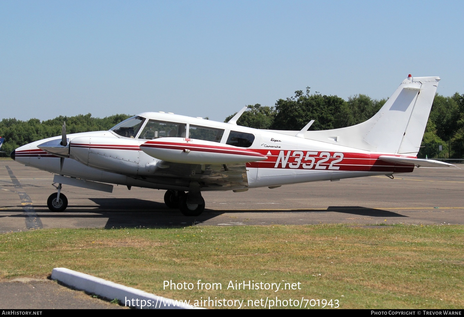 Aircraft Photo of N3522 | Piper PA-30-160 Twin Comanche | AirHistory.net #701943