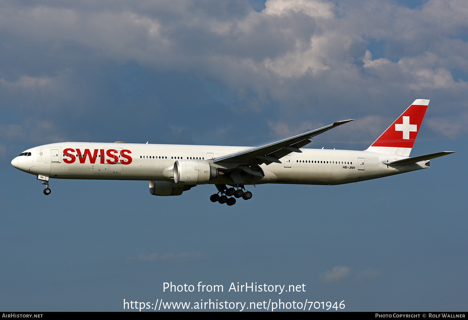 Aircraft Photo of HB-JNH | Boeing 777-300/ER | Swiss International Air Lines | AirHistory.net #701946