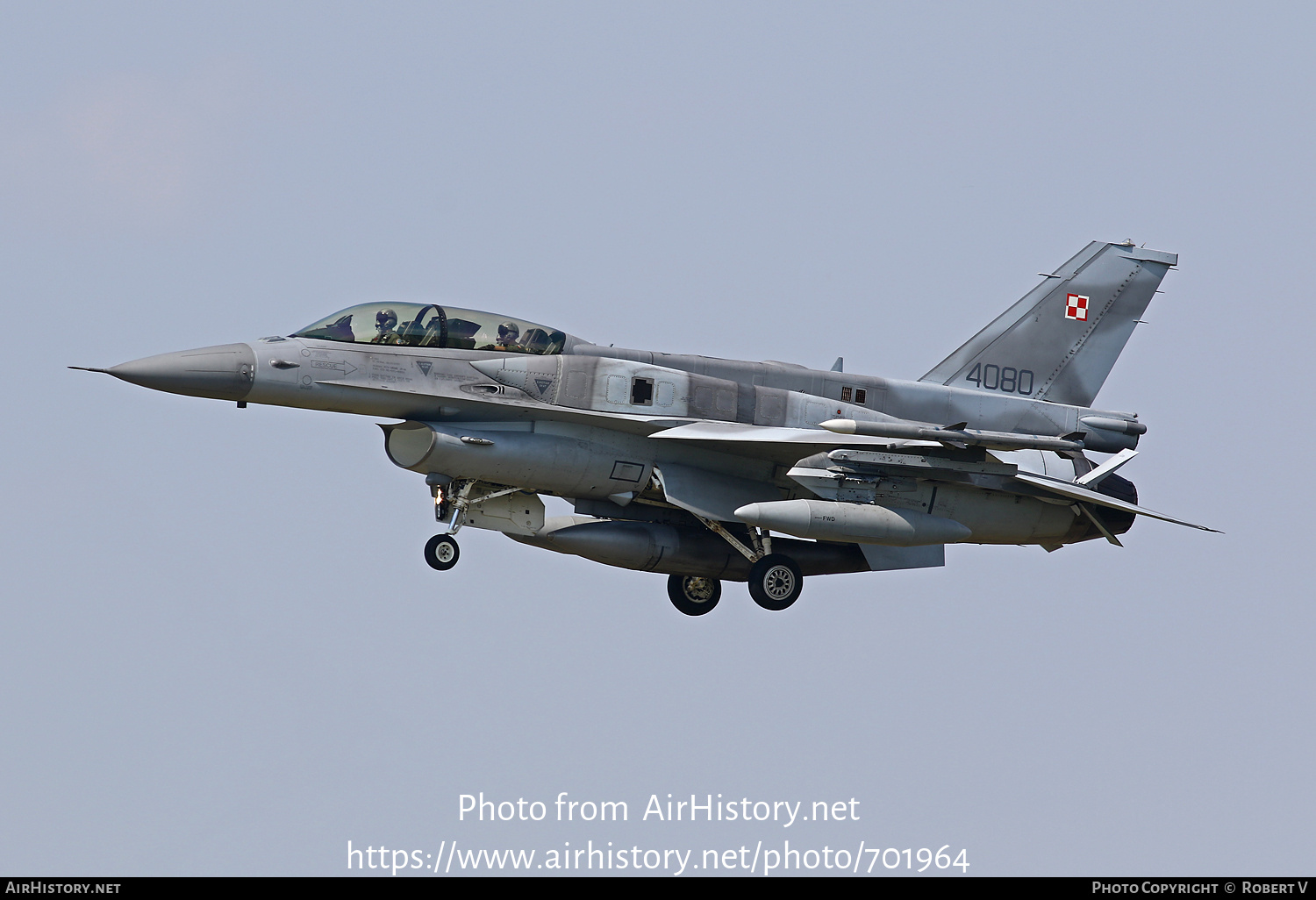 Aircraft Photo of 4080 | Lockheed Martin F-16DJ Fighting Falcon | Poland - Air Force | AirHistory.net #701964