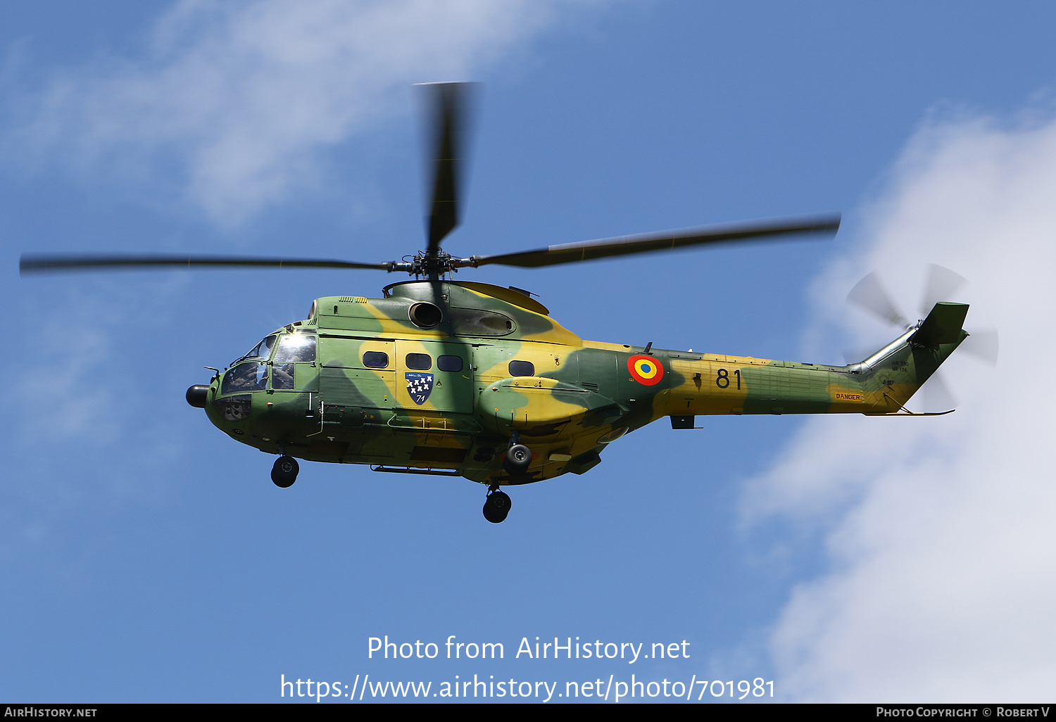Aircraft Photo of 81 | Aerospatiale IAR-330M Puma | Romania - Air Force | AirHistory.net #701981