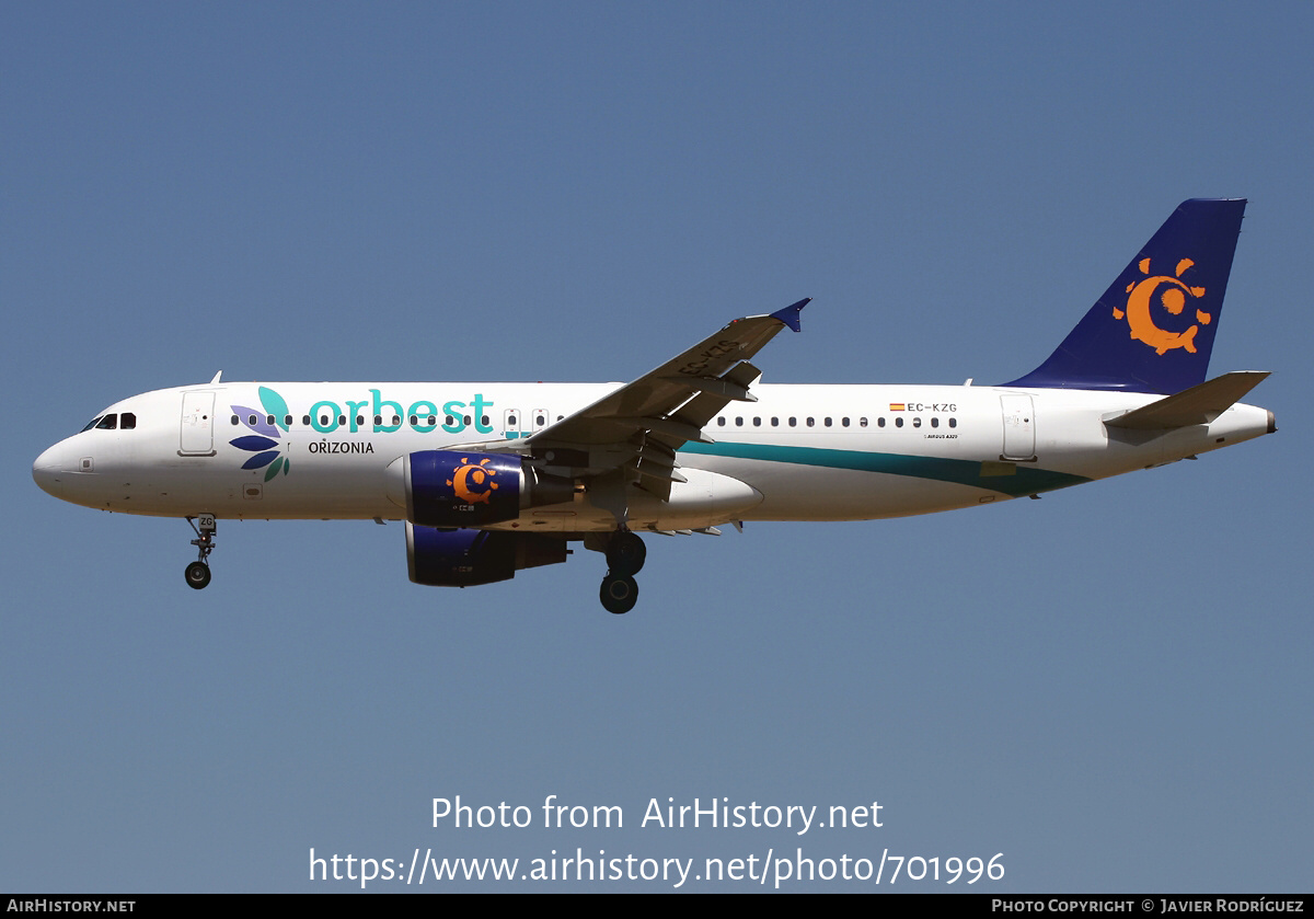 Aircraft Photo of EC-KZG | Airbus A320-214 | Orbest Orizonia Airlines | AirHistory.net #701996