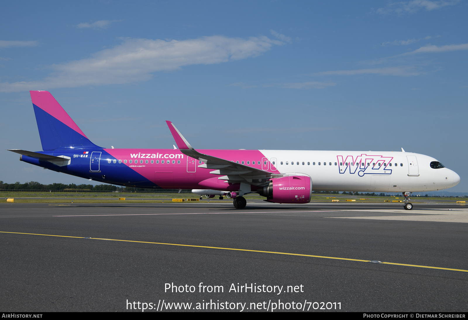 Aircraft Photo of 9H-WAW | Airbus A321-271N | Wizz Air | AirHistory.net #702011