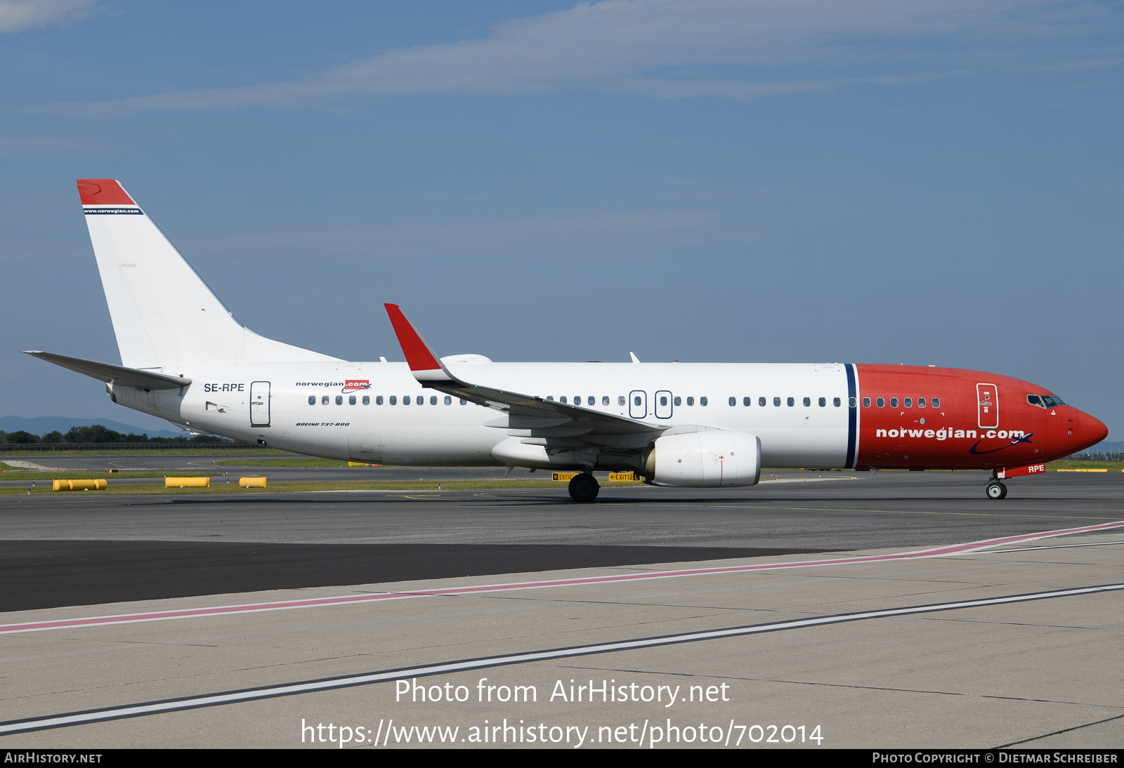 Aircraft Photo of SE-RPE | Boeing 737-8JP | Norwegian | AirHistory.net #702014