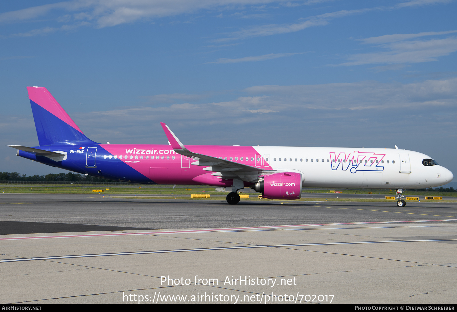Aircraft Photo of 9H-WNE | Airbus A321-271NX | Wizz Air | AirHistory.net #702017