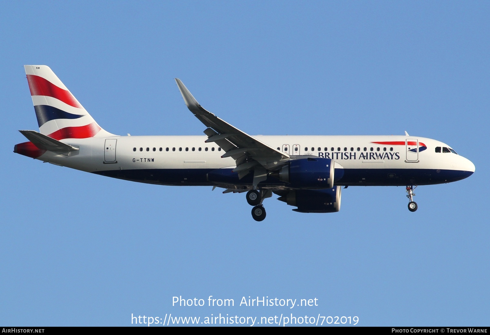 Aircraft Photo of G-TTNW | Airbus A320-251N | British Airways | AirHistory.net #702019
