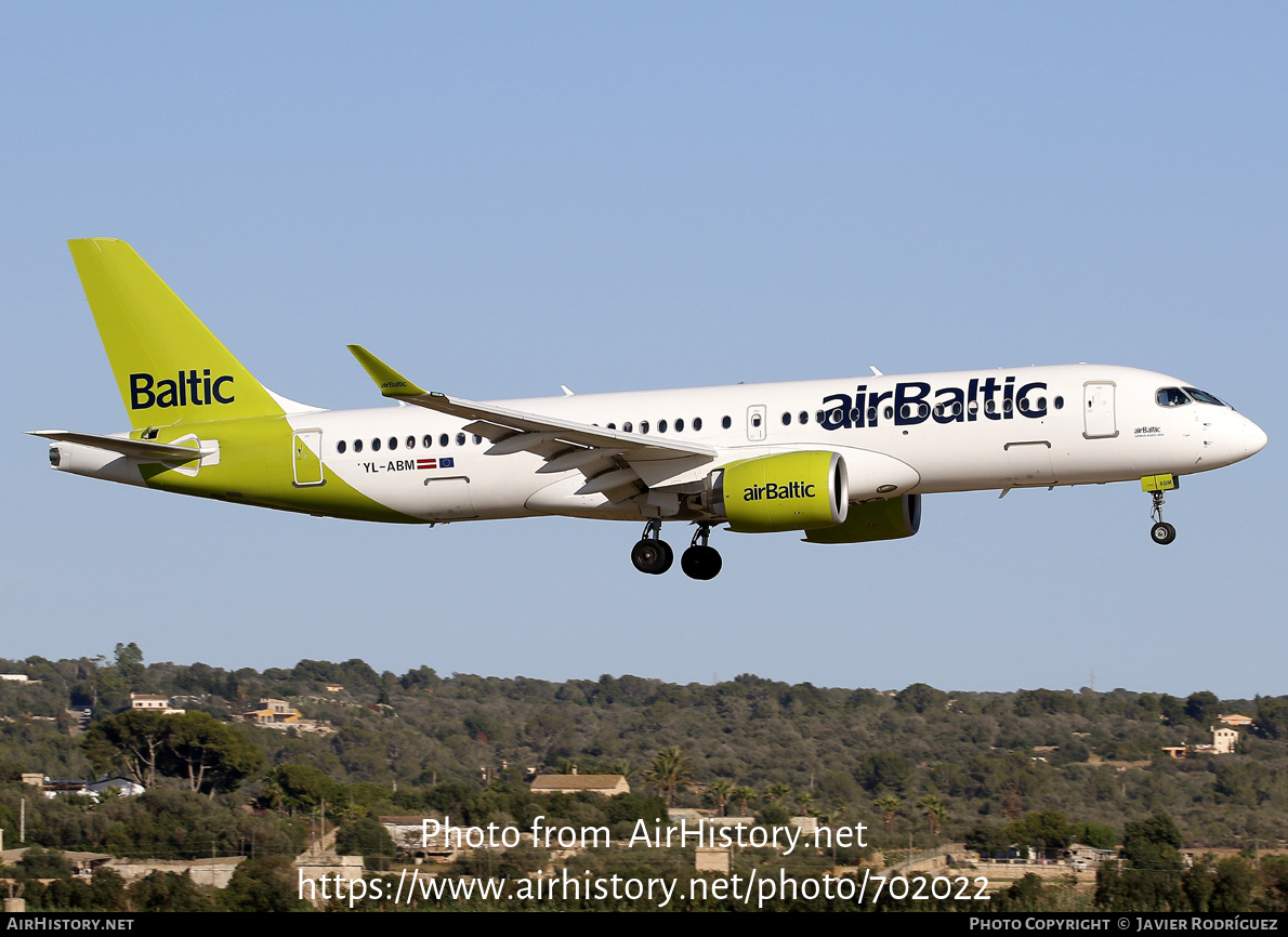 Aircraft Photo of YL-ABM | Airbus A220-371 (BD-500-1A11) | AirBaltic | AirHistory.net #702022