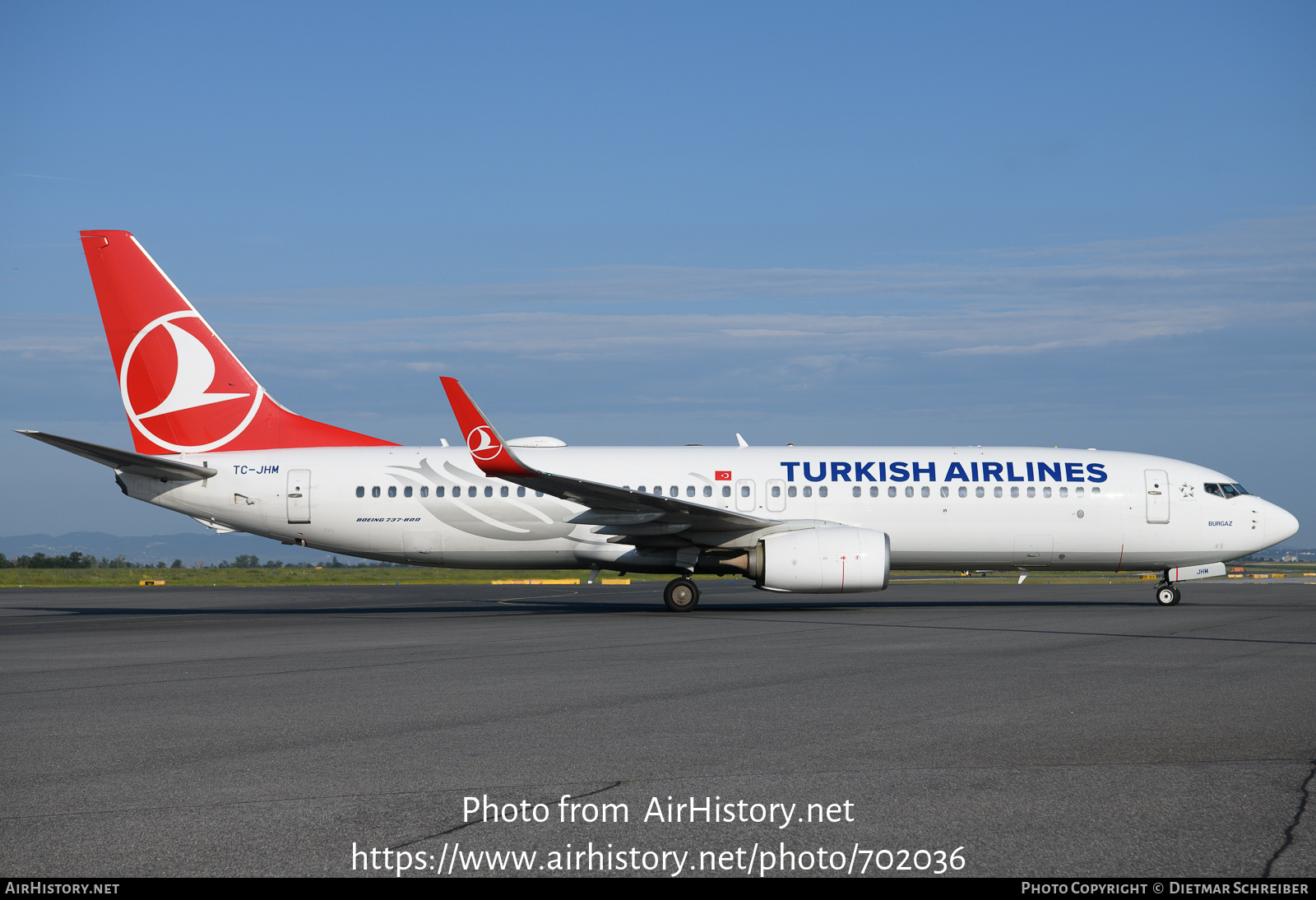 Aircraft Photo of TC-JHM | Boeing 737-8F2 | Turkish Airlines | AirHistory.net #702036