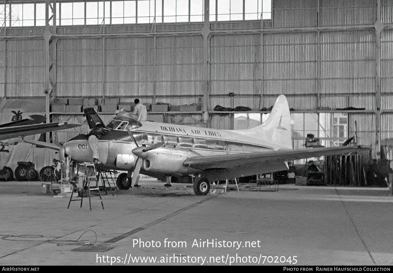 Aircraft Photo of JA5007 | De Havilland D.H. 104 Dove 2B | Okinawa Air Lines | AirHistory.net #702045