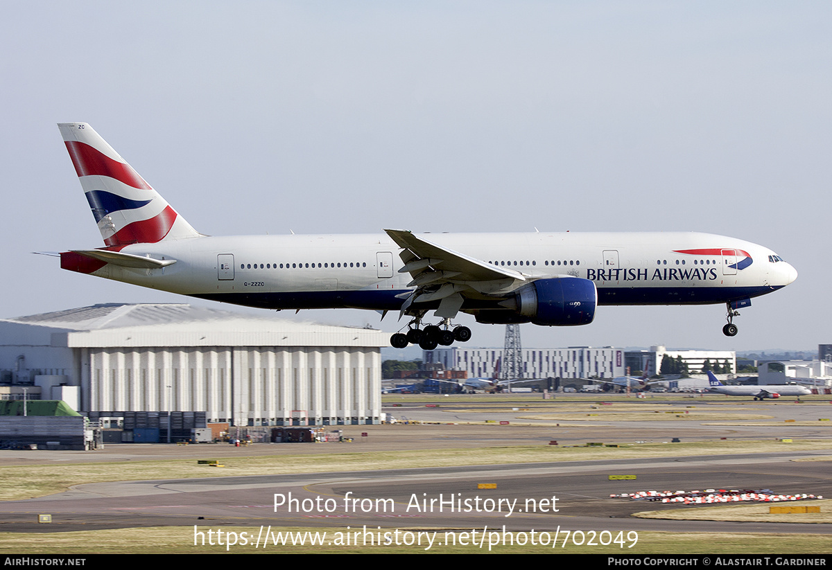 Aircraft Photo of G-ZZZC | Boeing 777-236 | British Airways | AirHistory.net #702049