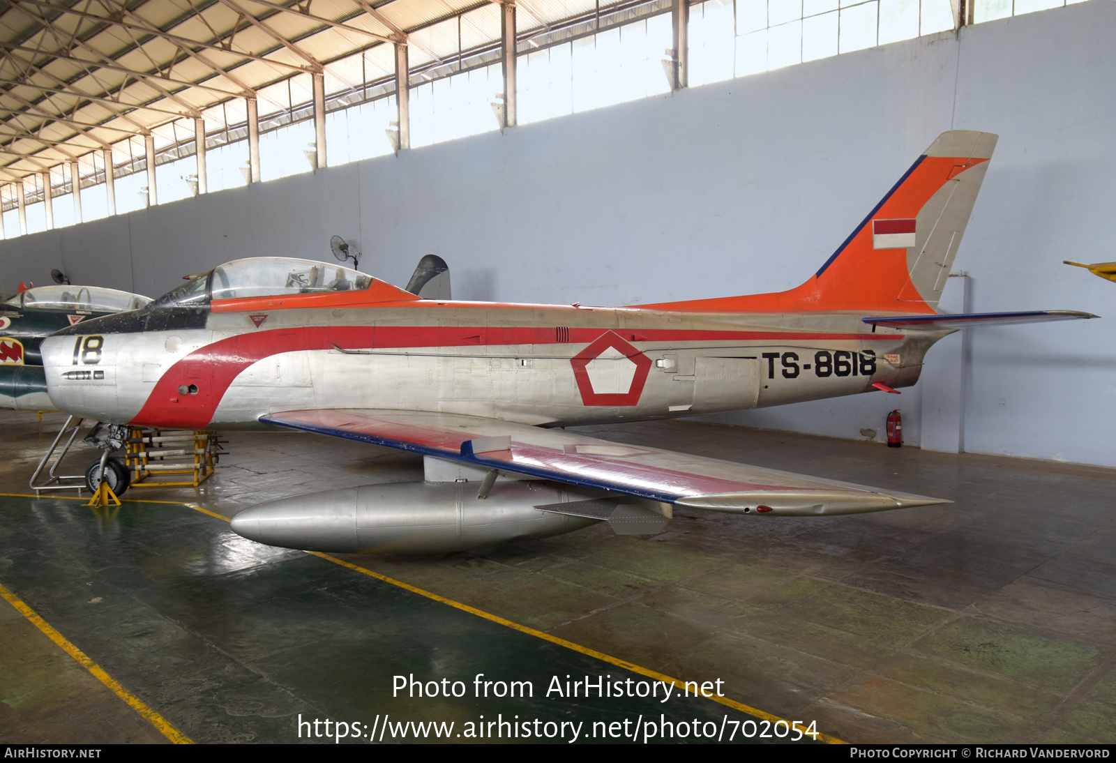 Aircraft Photo of TS-8618 | Commonwealth CA-27 Sabre Mk32 | Indonesia - Air Force | AirHistory.net #702054