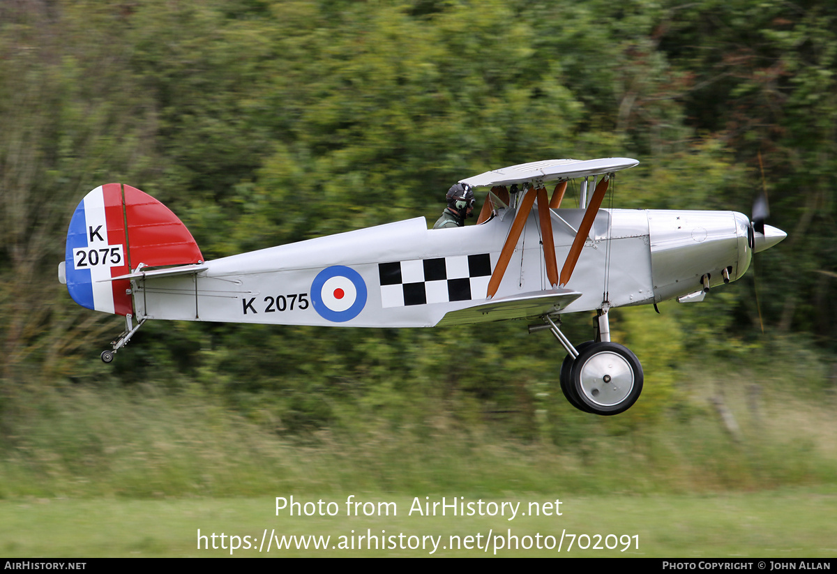 Aircraft Photo of G-BEER / K2075 | Isaacs Fury II | UK - Air Force | AirHistory.net #702091
