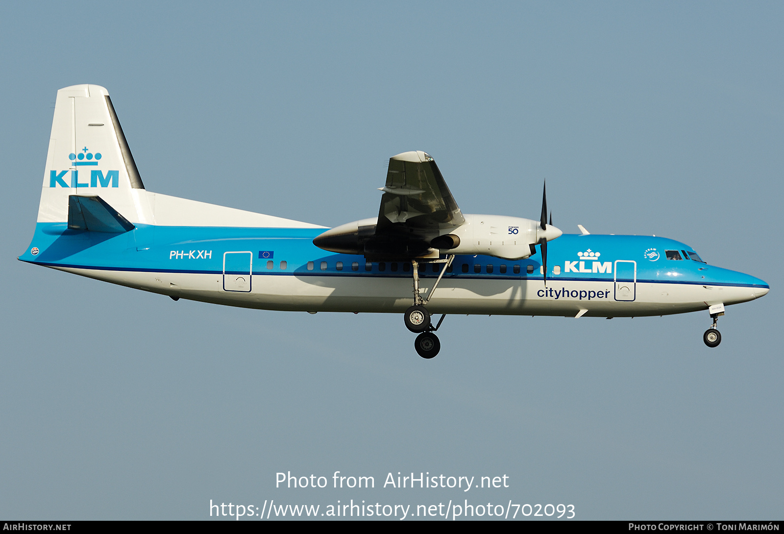 Aircraft Photo of PH-KXH | Fokker 50 | KLM Cityhopper | AirHistory.net #702093