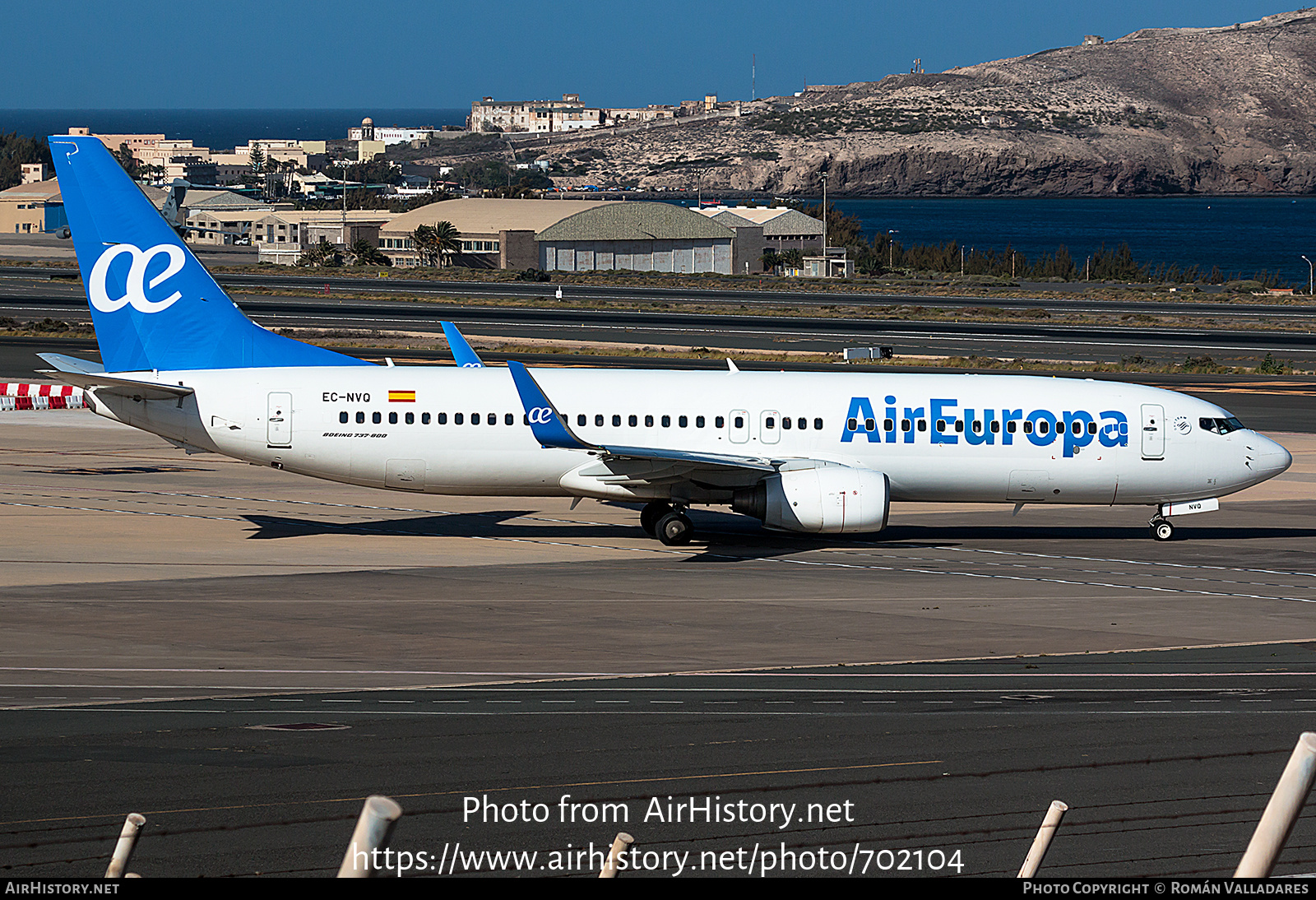 Aircraft Photo of EC-NVQ | Boeing 737-8AS | Air Europa | AirHistory.net #702104