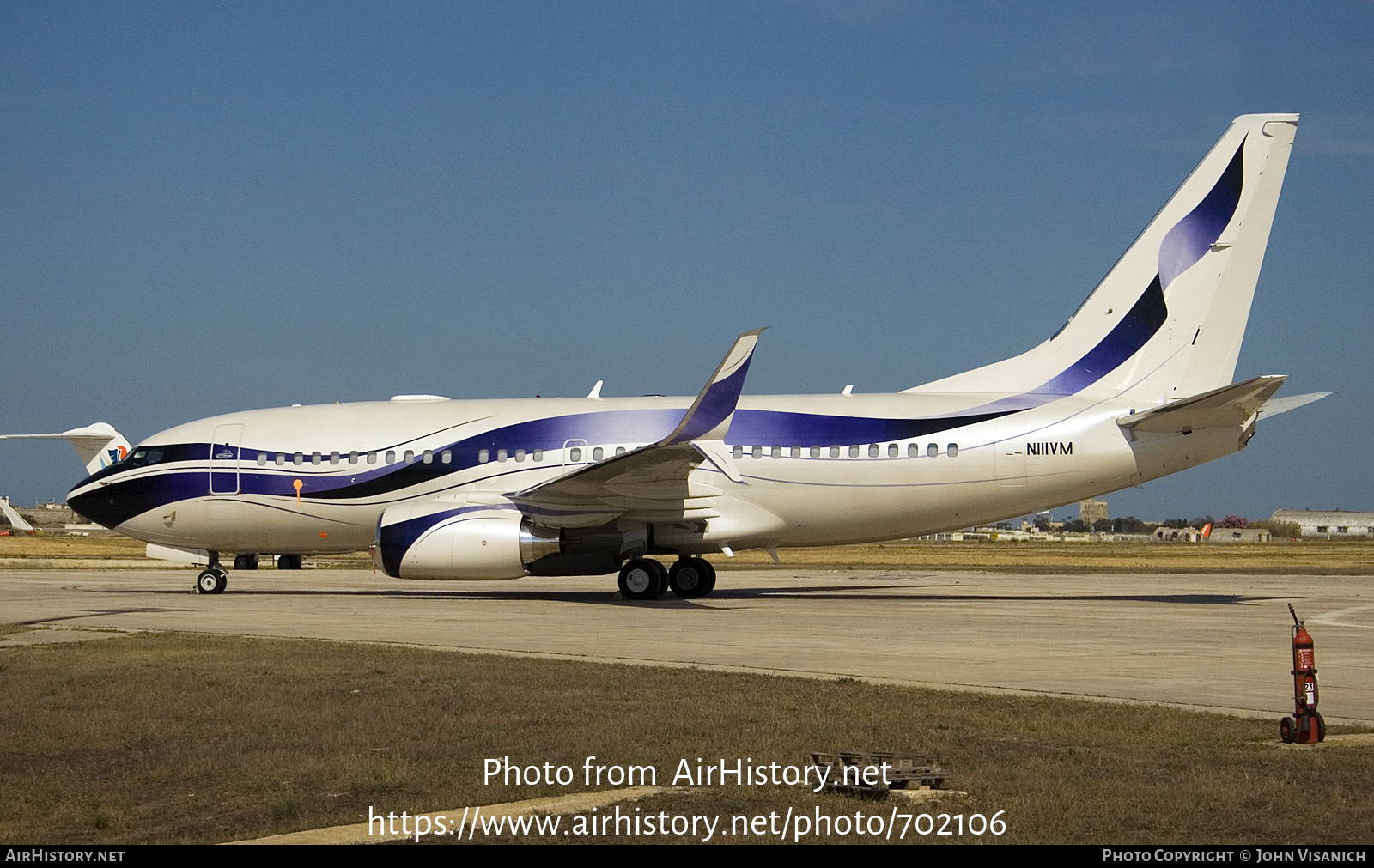 Aircraft Photo of N111VM | Boeing 737-7GV BBJ | AirHistory.net #702106