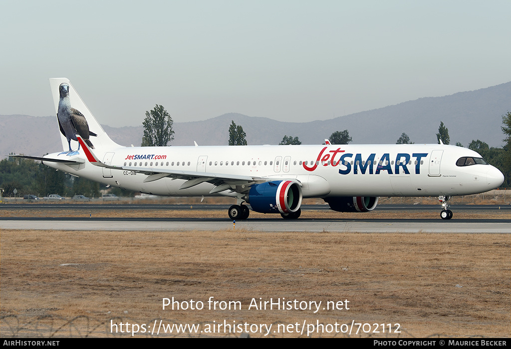 Aircraft Photo of CC-DIB | Airbus A321-272NX | JetSmart | AirHistory.net #702112