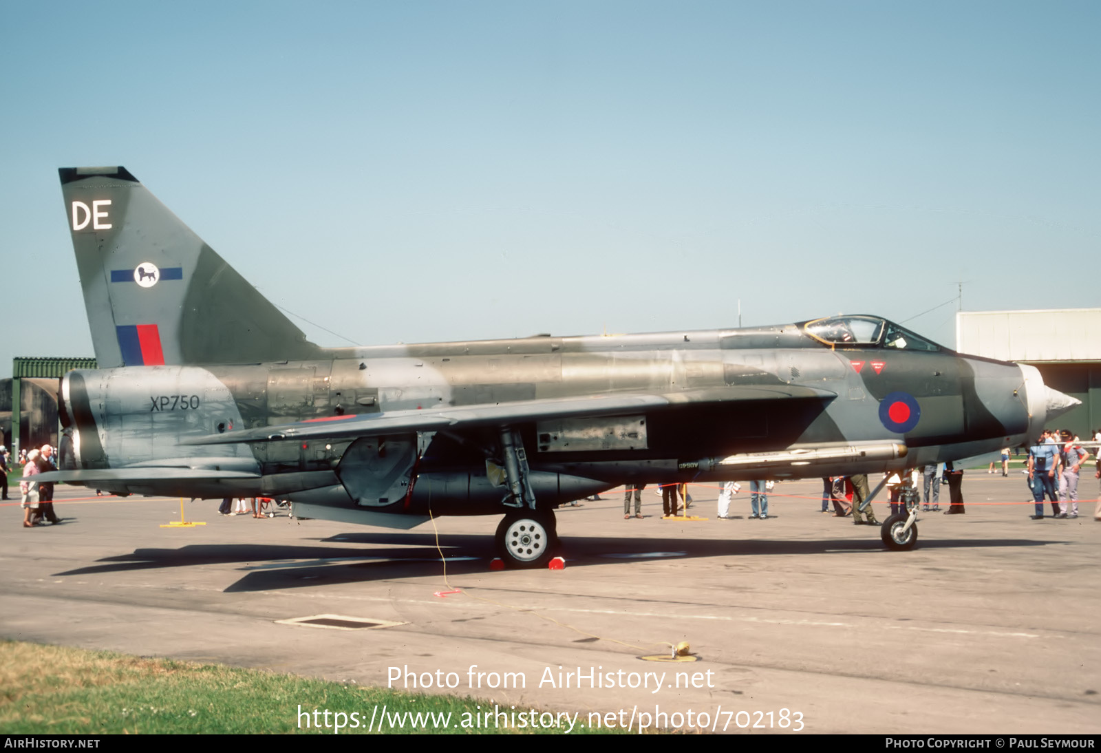 Aircraft Photo of XP750 | English Electric Lightning F3 | UK - Air Force | AirHistory.net #702183