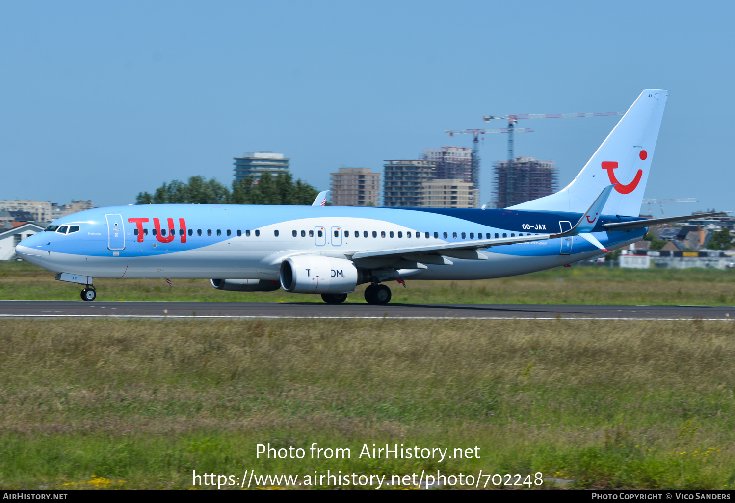 Aircraft Photo of OO-JAX | Boeing 737-8K5 | TUI | AirHistory.net #702248