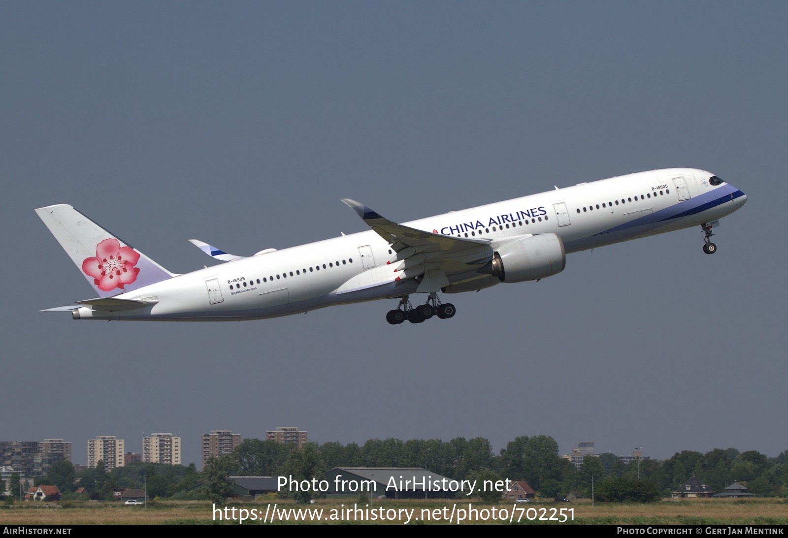 Aircraft Photo of B-18905 | Airbus A350-941 | China Airlines | AirHistory.net #702251