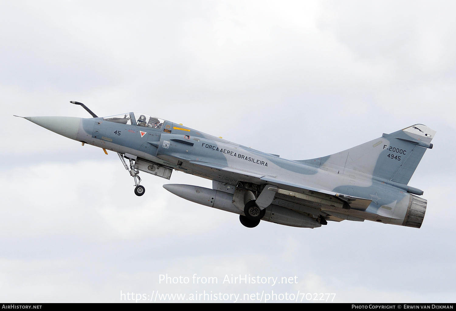 Aircraft Photo of 4945 | Dassault Mirage 2000C | Brazil - Air Force | AirHistory.net #702277