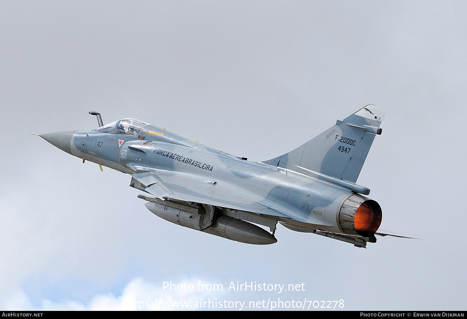 Aircraft Photo of 4947 | Dassault Mirage F-2000C | Brazil - Air Force | AirHistory.net #702278