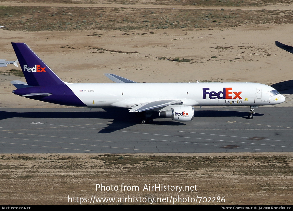 Aircraft Photo of N792FD | Boeing 757-222(SF) | FedEx Express - Federal Express | AirHistory.net #702286