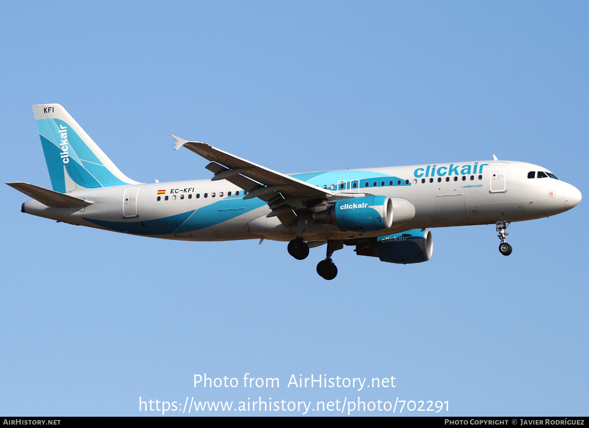 Aircraft Photo of EC-KFI | Airbus A320-216 | Clickair | AirHistory.net #702291