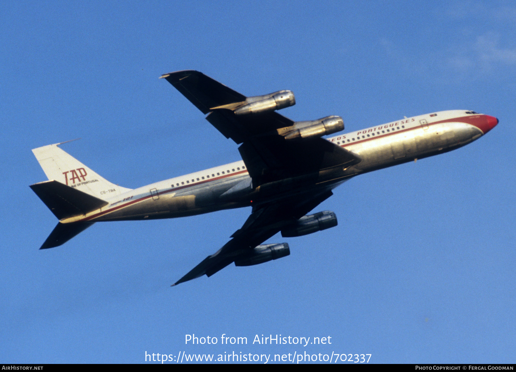 Aircraft Photo of CS-TBA | Boeing 707-382B | TAP - Transportes Aéreos Portugueses | AirHistory.net #702337