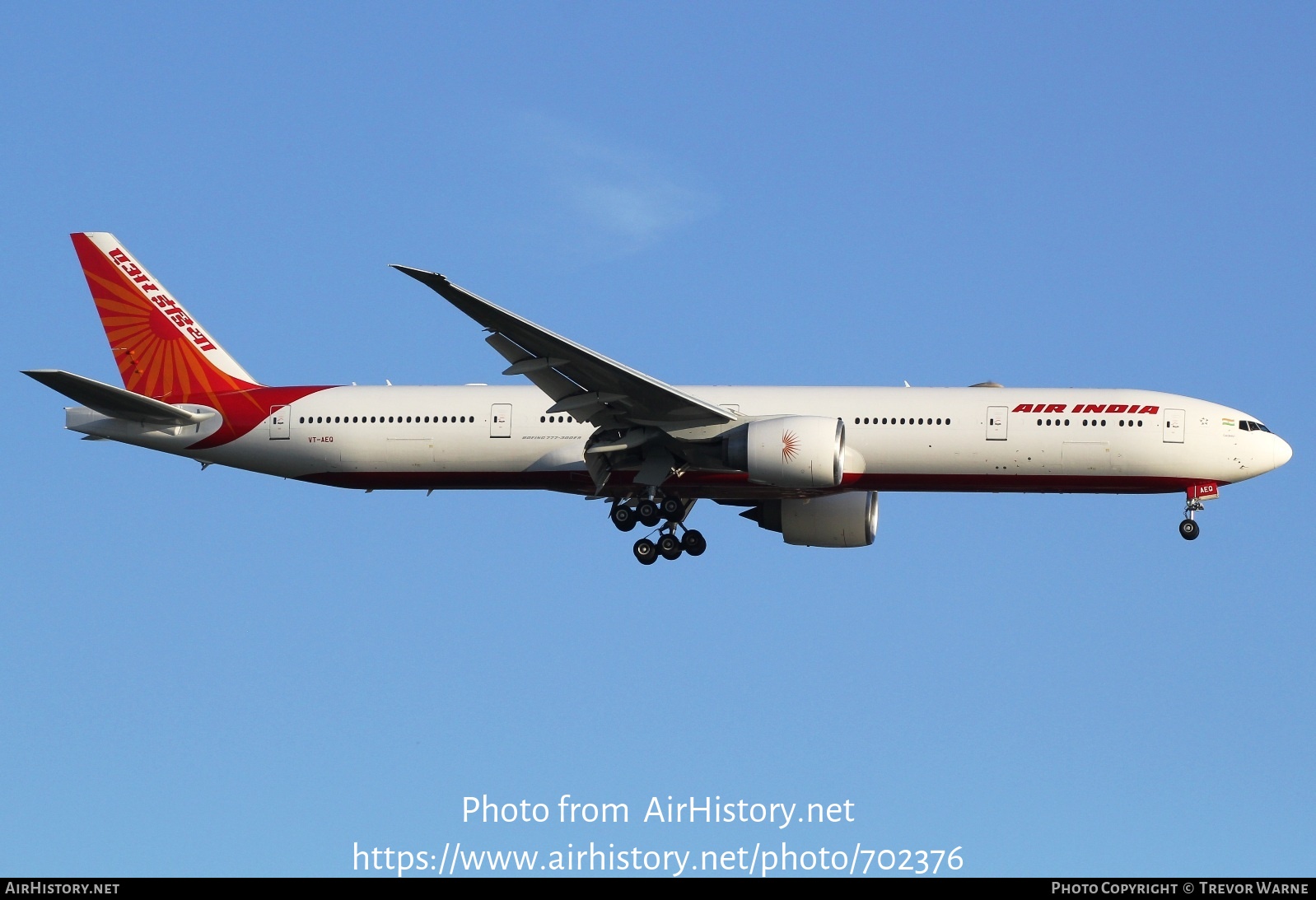 Aircraft Photo of VT-AEQ | Boeing 777-3FX/ER | Air India | AirHistory.net #702376