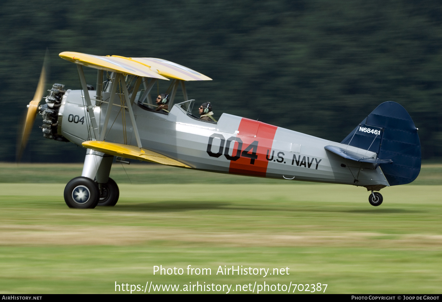 Aircraft Photo of N68461 | Boeing PT-13D Kaydet (E75) | USA - Navy | AirHistory.net #702387