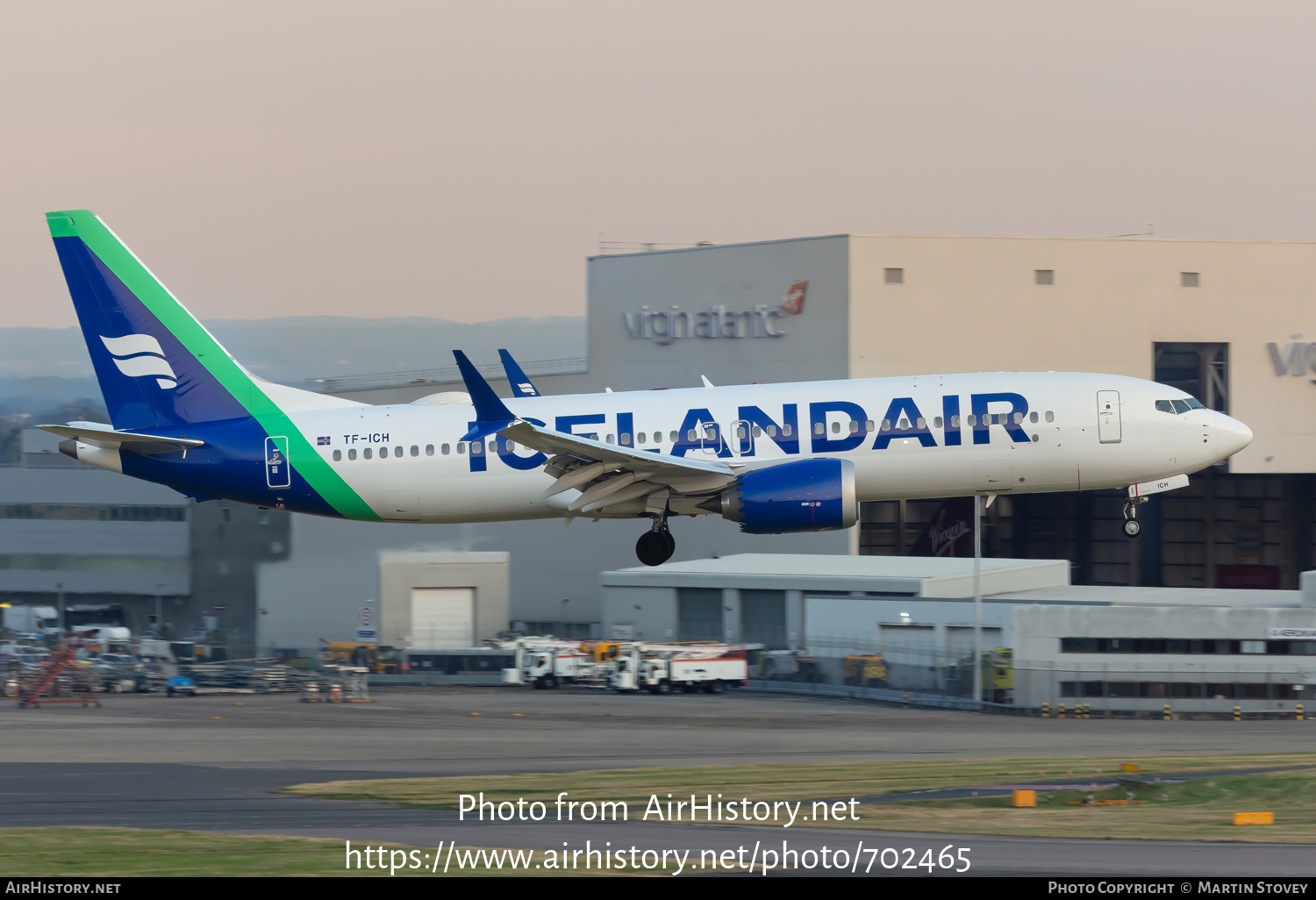 Aircraft Photo of TF-ICH | Boeing 737-8 Max 8 | Icelandair | AirHistory.net #702465