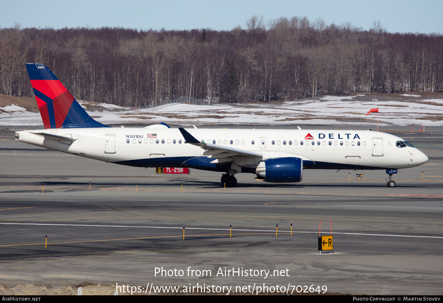 Aircraft Photo of N301DU | Airbus A220-300 (BD-500-1A11) | Delta Air Lines | AirHistory.net #702649