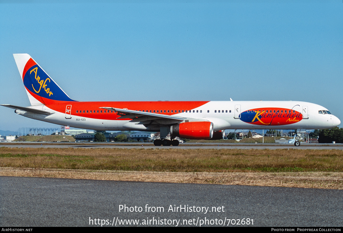 Aircraft Photo of XU-123 | Boeing 757-23A | Kampuchea Airlines | AirHistory.net #702681