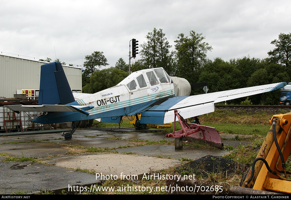 Aircraft Photo of OM-GJT | Let Z-37A Cmelak | Letecký Športový Klub Zvolen | AirHistory.net #702685