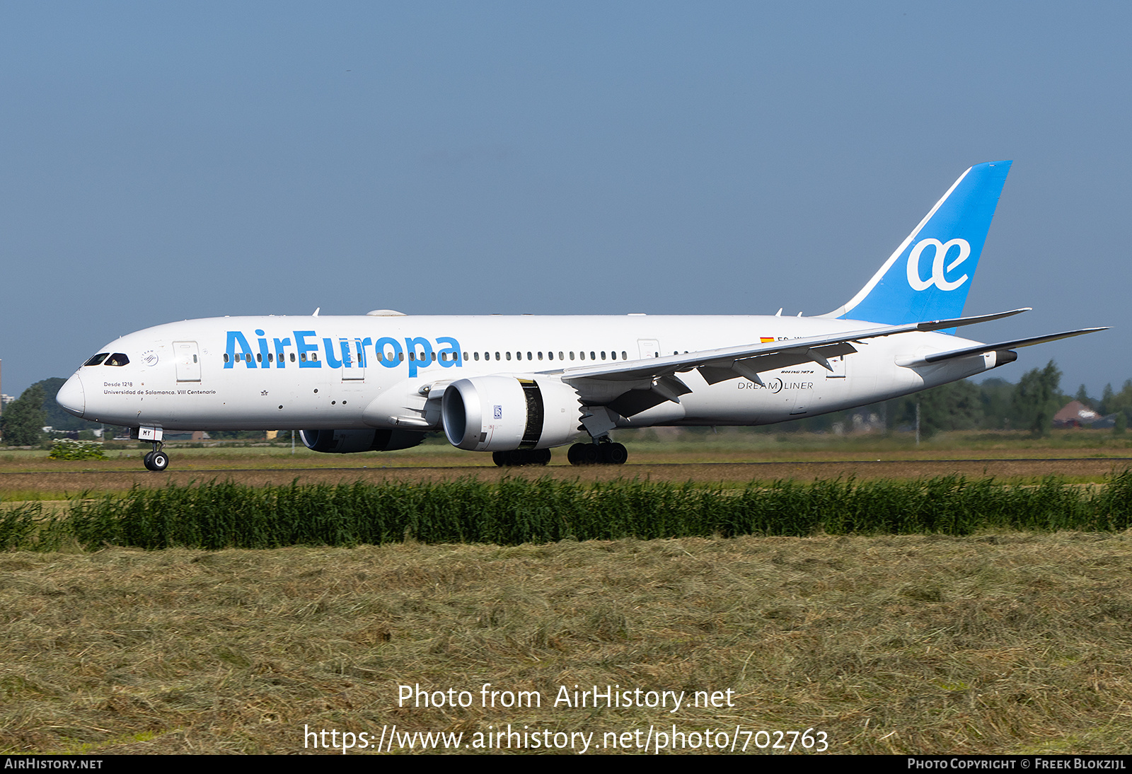 Aircraft Photo of EC-MMY | Boeing 787-8 Dreamliner | Air Europa | AirHistory.net #702763