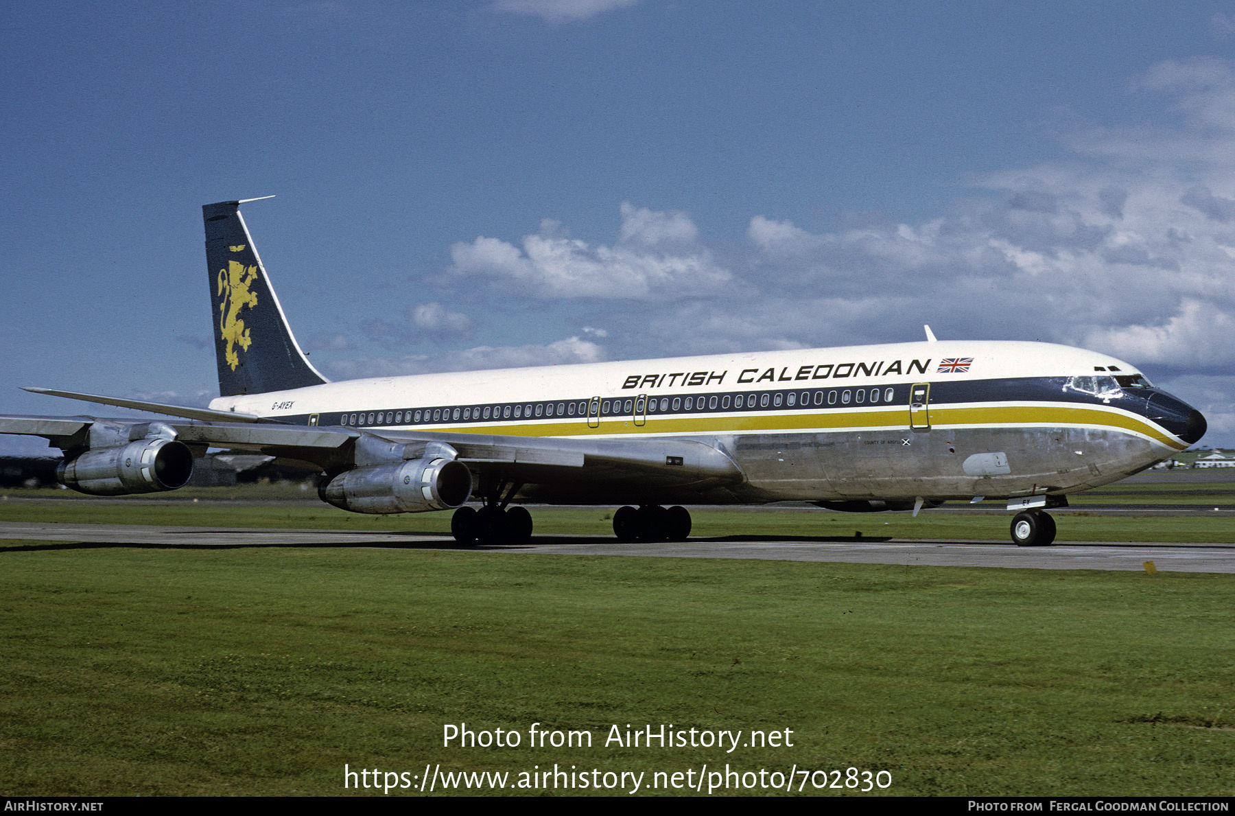 Aircraft Photo of G-AYEX | Boeing 707-355C | British Caledonian Airways | AirHistory.net #702830