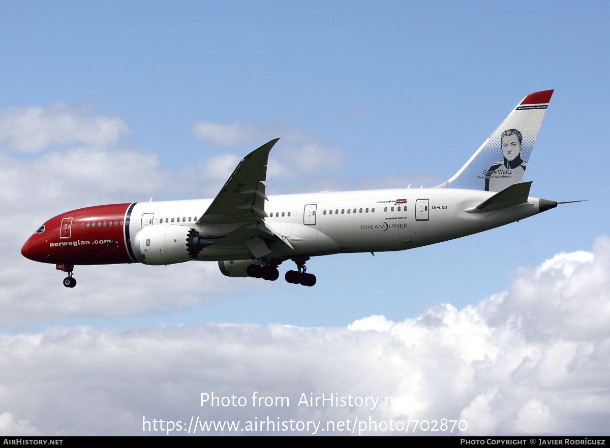 Aircraft Photo of LN-LND | Boeing 787-8 Dreamliner | Norwegian | AirHistory.net #702870