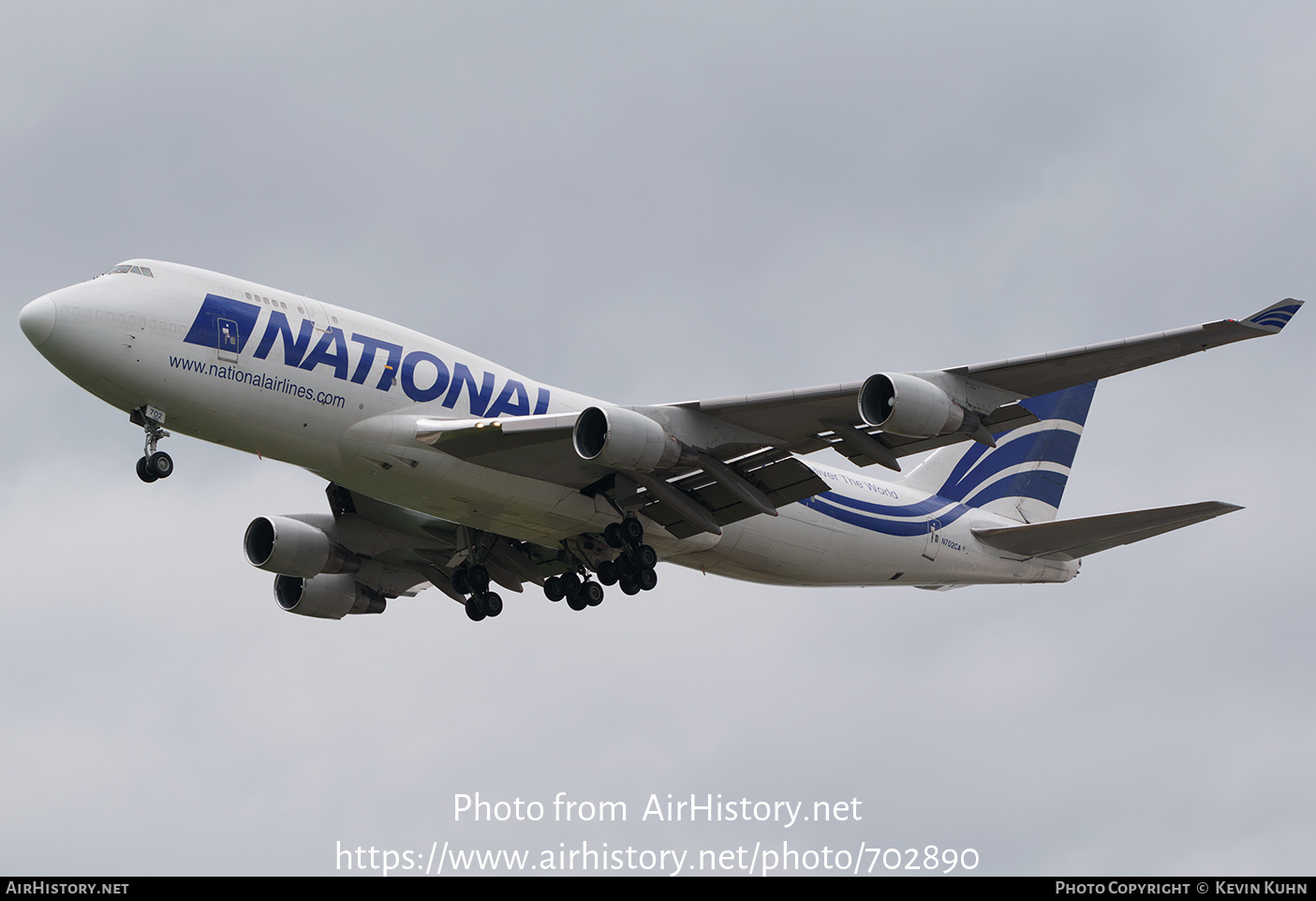 Aircraft Photo of N702CA | Boeing 747-412(BCF) | National Airlines | AirHistory.net #702890